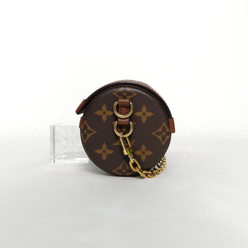 LOUIS VUITTON PAPILLON巴比龍TRUNK鏈條圓桶包老花PVC晶片肩背包-3