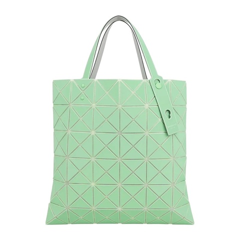 BAO BAO LUCENT 6x6 霧面雙色托特包(淺綠色/綠色)