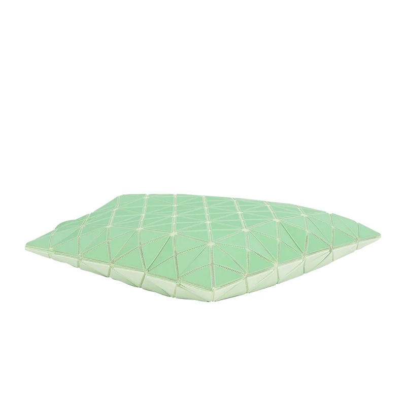 BAO BAO LUCENT 6x6 霧面雙色托特包(淺綠色/綠色)-3