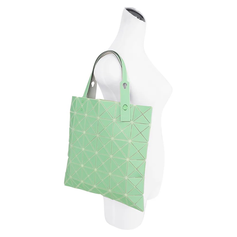 BAO BAO LUCENT 6x6 霧面雙色托特包(淺綠色/綠色)-8