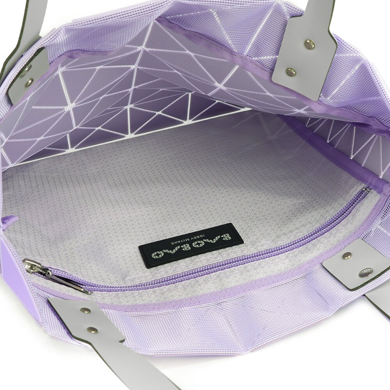 BAO BAO LUCENT 6x6 霧面雙色托特包(淺紫色/紫色)-5