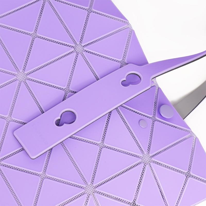 BAO BAO LUCENT 6x6 霧面雙色托特包(淺紫色/紫色)-7