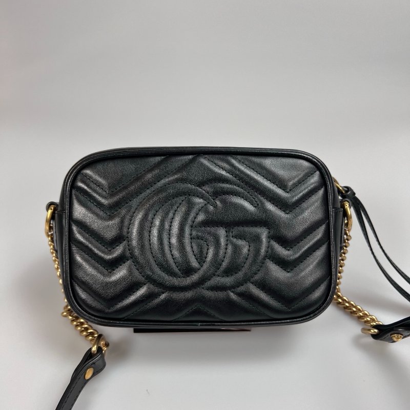 GUCCI 448065 黑Marmont相機包 18CM-1