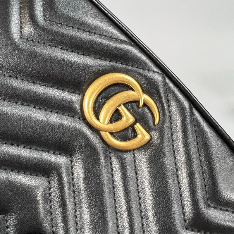 GUCCI 448065 黑Marmont相機包 18CM-6