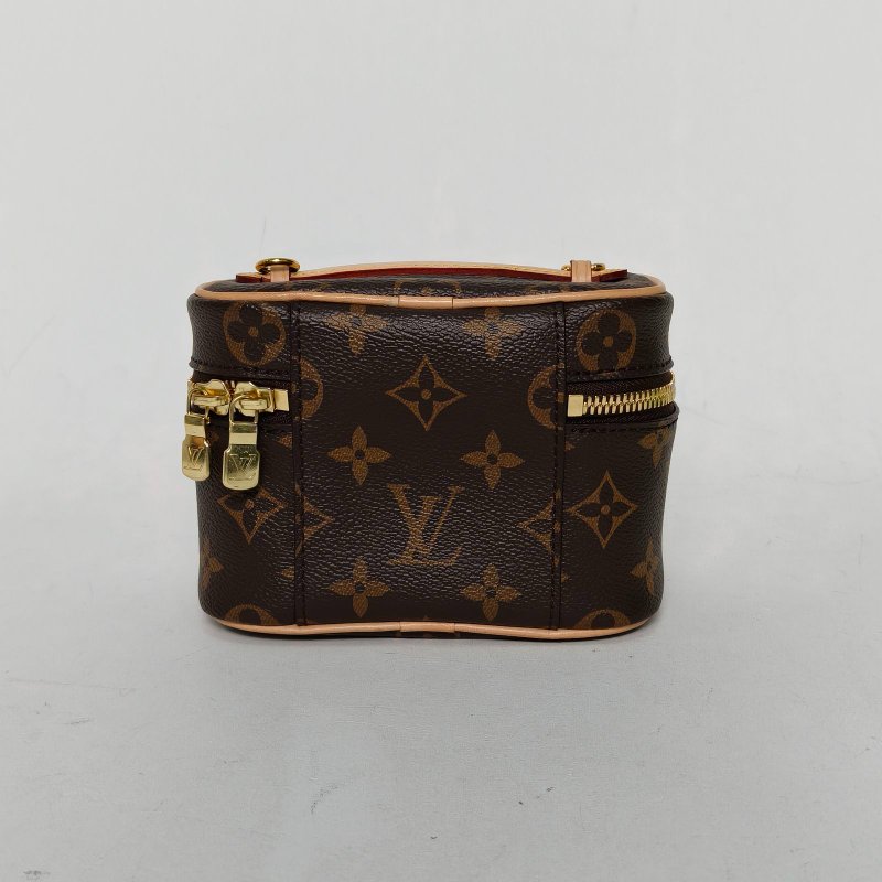 LOUIS VUITTON Nice化妝包Nano14老花PVC晶片肩背包-2