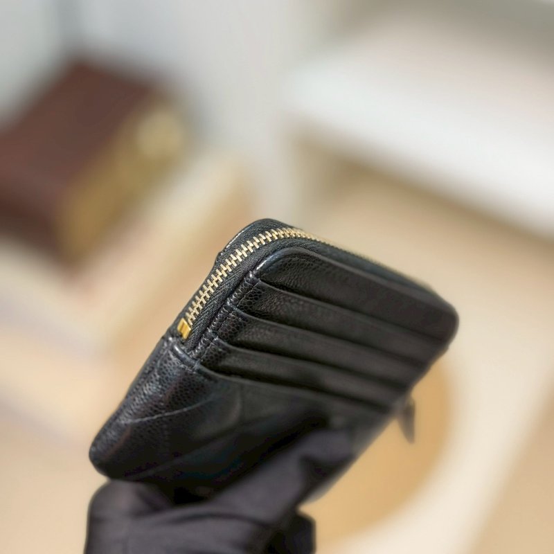 🏷Chanel．吐司零錢卡包 荔枝牛 芯片款-10