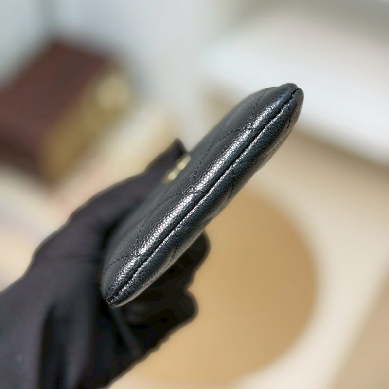 🏷Chanel．吐司零錢卡包 荔枝牛 芯片款-12