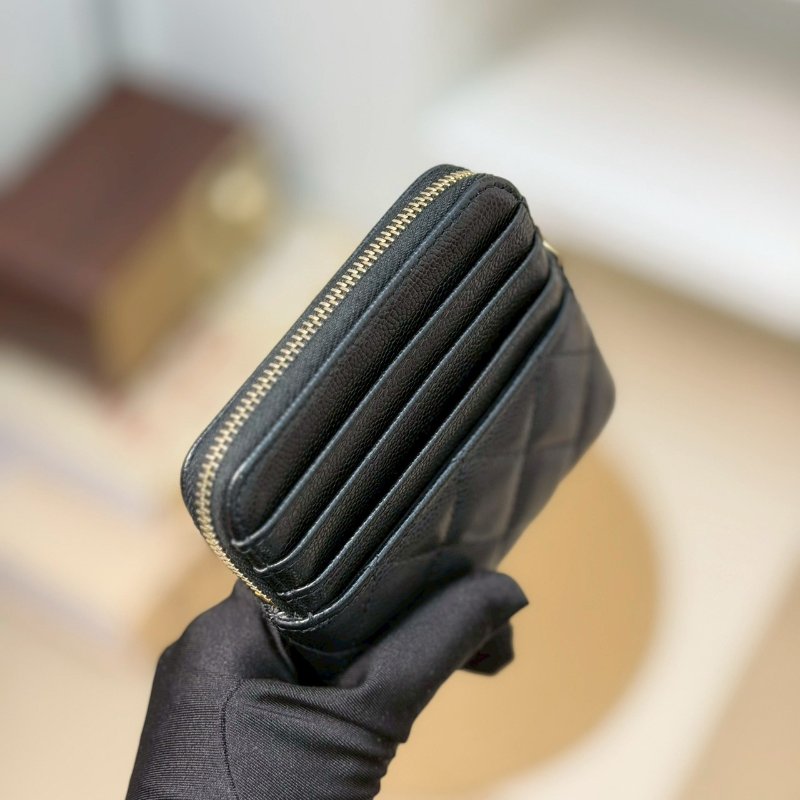 🏷Chanel．吐司零錢卡包 荔枝牛 芯片款-18