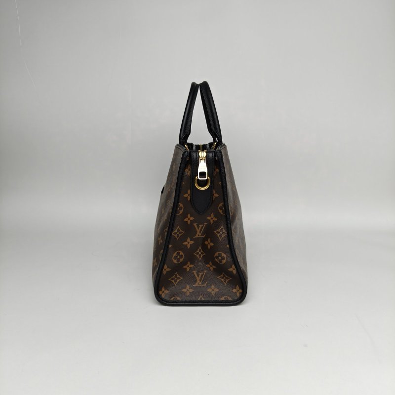 LOUIS VUITTON 拼色帆布金扣2018POPINCOURT通勤包手提包37肩背包-1