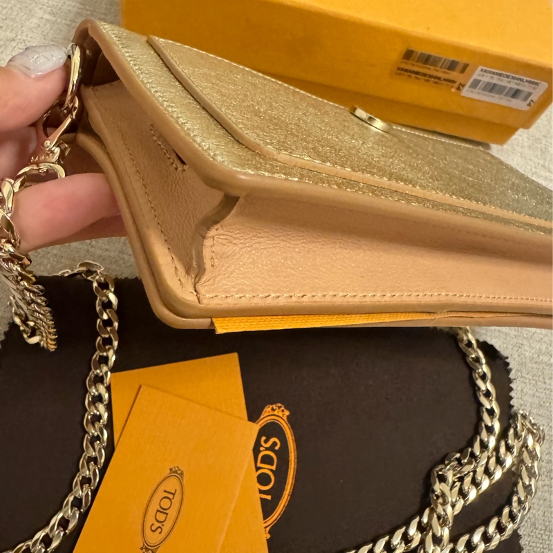 Tods Woc 斜背鏈包 全新-6