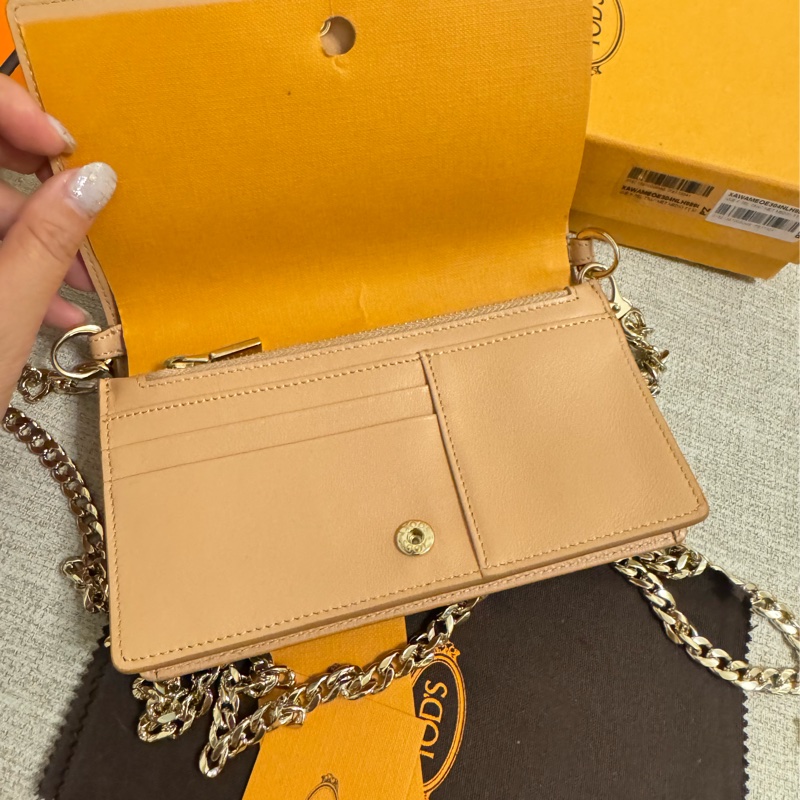 Tods Woc 斜背鏈包 全新-9