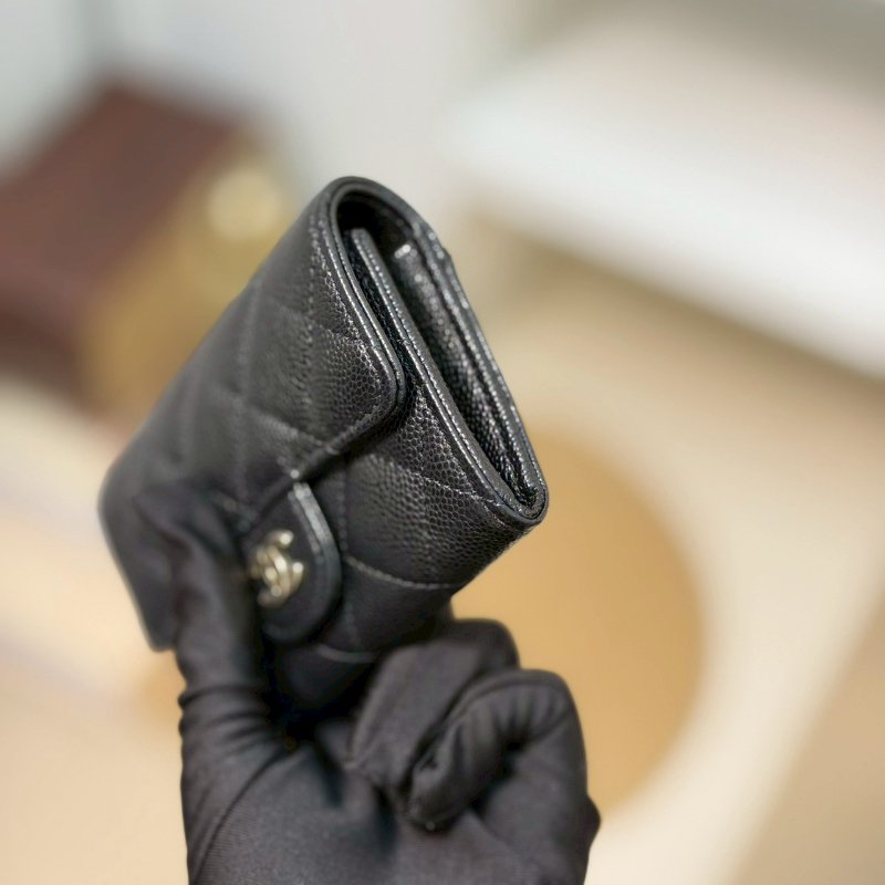 🏷Chanel.Coco 零錢卡包 荔枝牛 芯片款 新款/客人寄賣-5