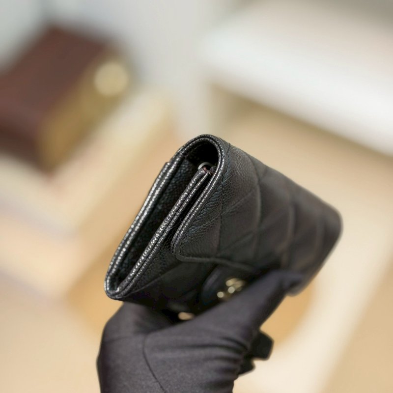 🏷Chanel.Coco 零錢卡包 荔枝牛 芯片款 新款/客人寄賣-8