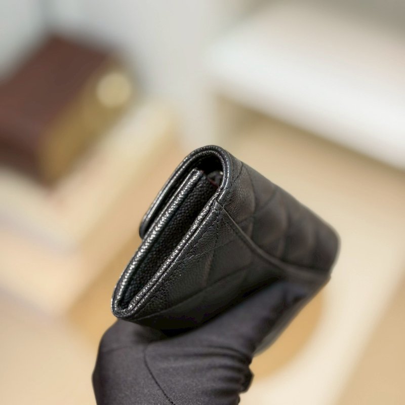 🏷Chanel.Coco 零錢卡包 荔枝牛 芯片款 新款/客人寄賣-10