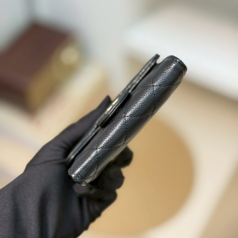 🏷Chanel.Coco 零錢卡包 荔枝牛 芯片款 新款/客人寄賣-12