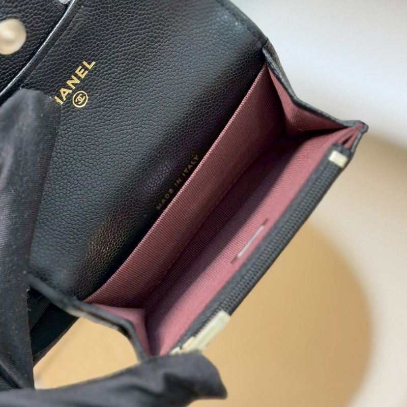 🏷Chanel.Coco 零錢卡包 荔枝牛 芯片款 新款/客人寄賣-16