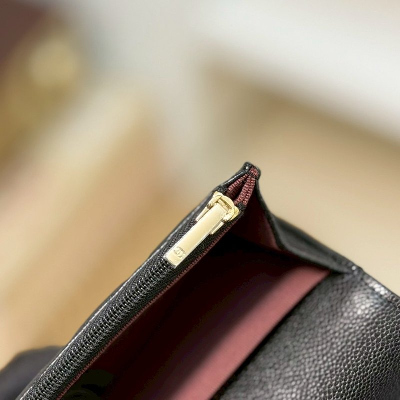 🏷Chanel.Coco 零錢卡包 荔枝牛 芯片款 新款/客人寄賣-17