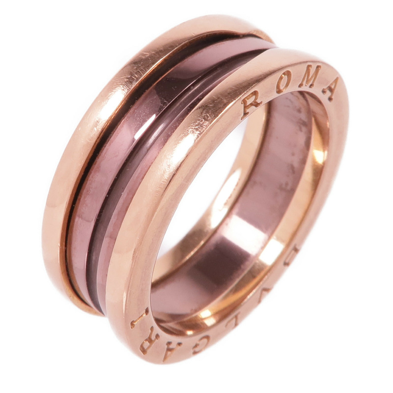 BVLGARI 18K玫瑰金/金屬B.zero1 Ring戒指Bvlgari#62/US#9.75-0