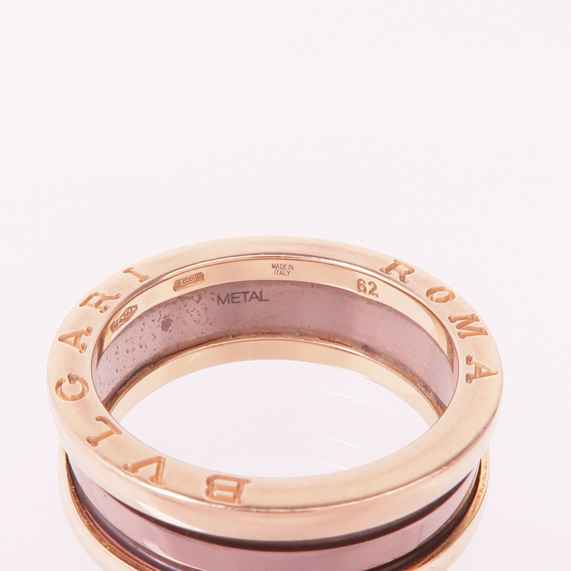 BVLGARI 18K玫瑰金/金屬B.zero1 Ring戒指Bvlgari#62/US#9.75-4