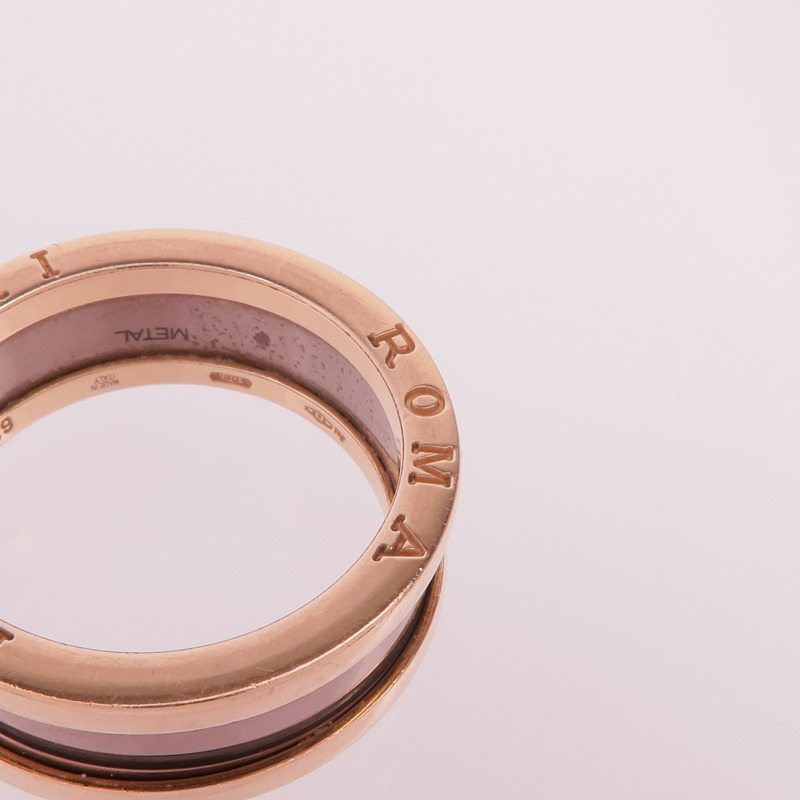 BVLGARI 18K玫瑰金/金屬B.zero1 Ring戒指Bvlgari#62/US#9.75-6