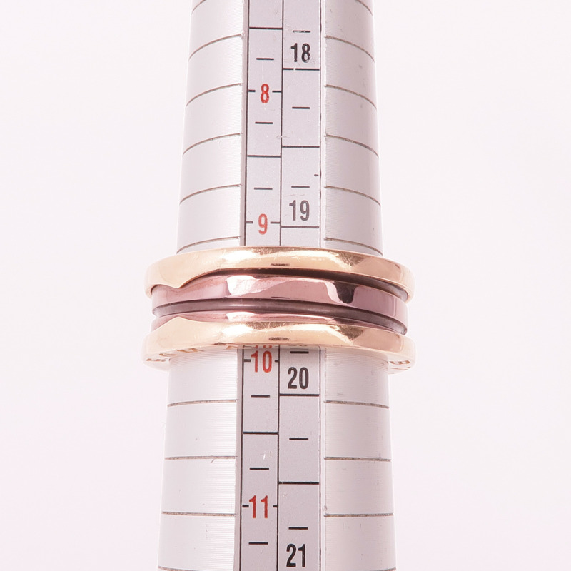 BVLGARI 18K玫瑰金/金屬B.zero1 Ring戒指Bvlgari#62/US#9.75-7
