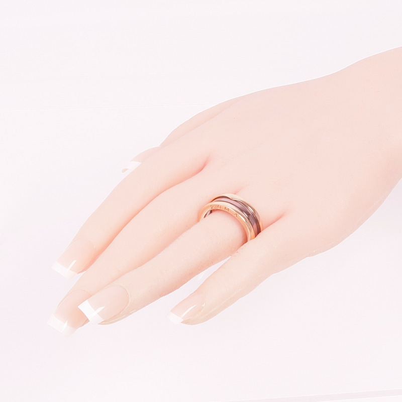 BVLGARI 18K玫瑰金/金屬B.zero1 Ring戒指Bvlgari#62/US#9.75-8