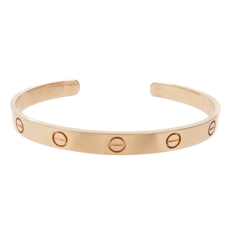 CARTIER 18K黃金Open Love Bracelet手鐲Cartier#18-0