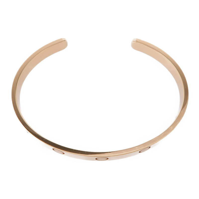 CARTIER 18K黃金Open Love Bracelet手鐲Cartier#18-3