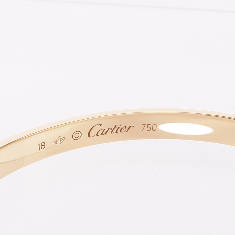 CARTIER 18K黃金Open Love Bracelet手鐲Cartier#18-4