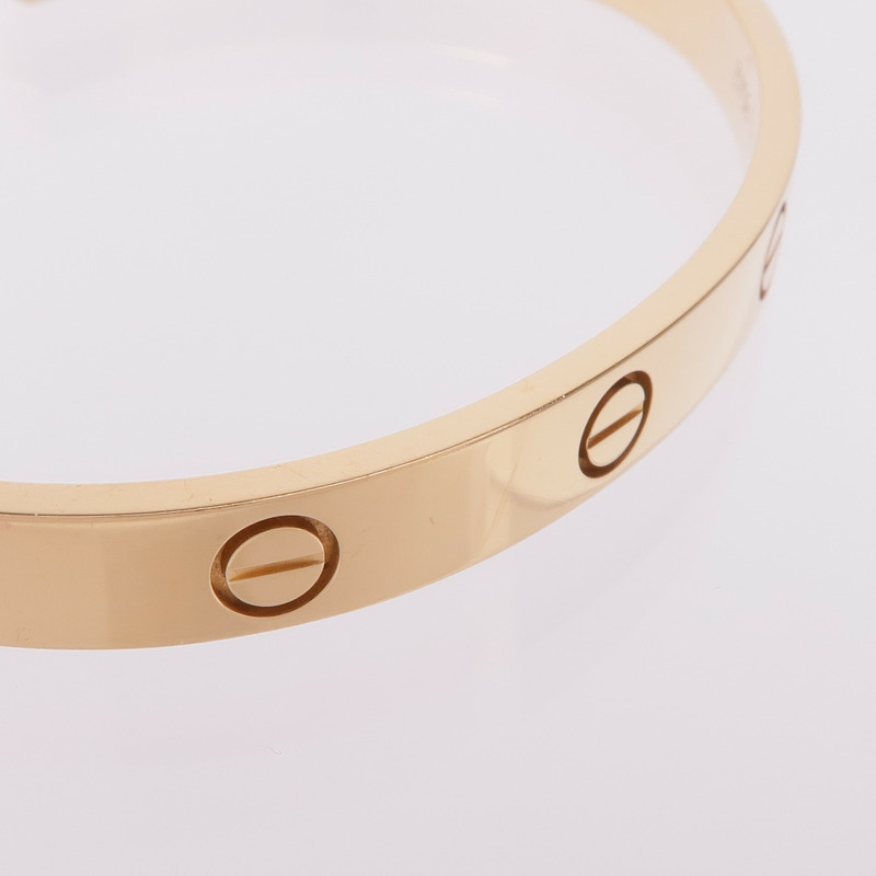 CARTIER 18K黃金Open Love Bracelet手鐲Cartier#18-5