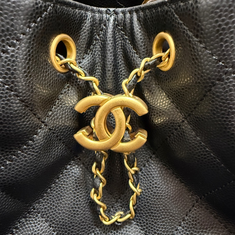 Chanel 25 Hobo bag 小號黑金-9