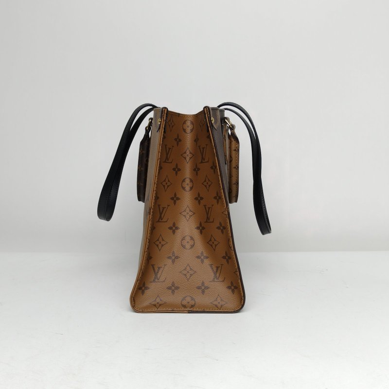 LOUIS VUITTON Onthego中號35老花PVC2021肩背包-3