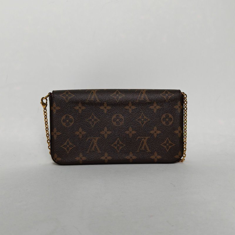 LOUIS VUITTON POCHETTEFELICIE三合一鏈條包老花PVC2016肩背包-2