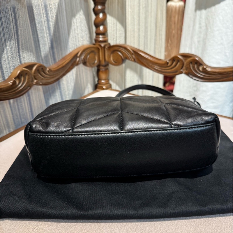 YSL 黑银云朵包 链条包-5