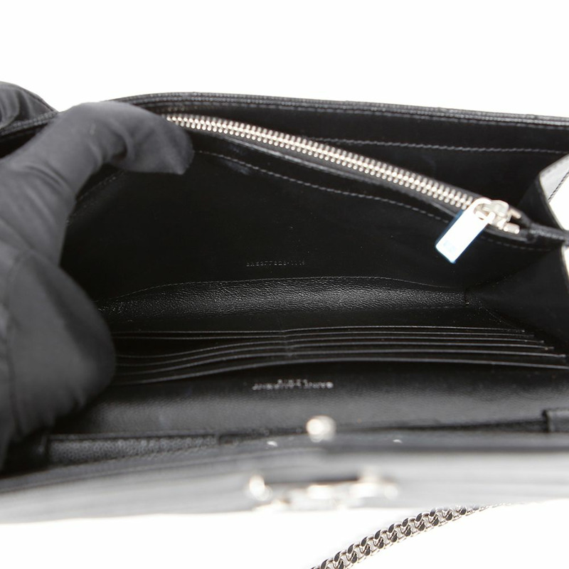 【包稅】SAINT LAURENT Monogram Chain Wallet Crossbody 377828-11