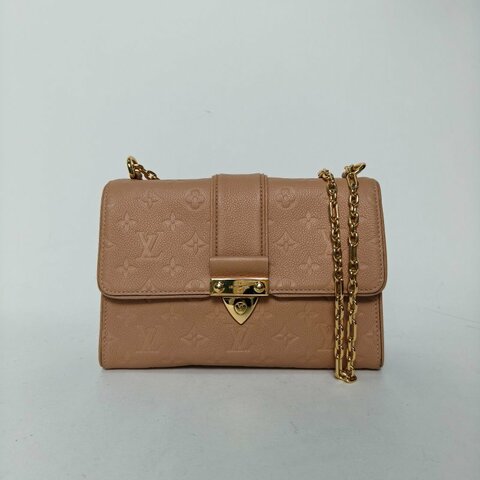 LOUIS VUITTON SaintSulpice小號25奶茶色牛皮金扣2017肩背包