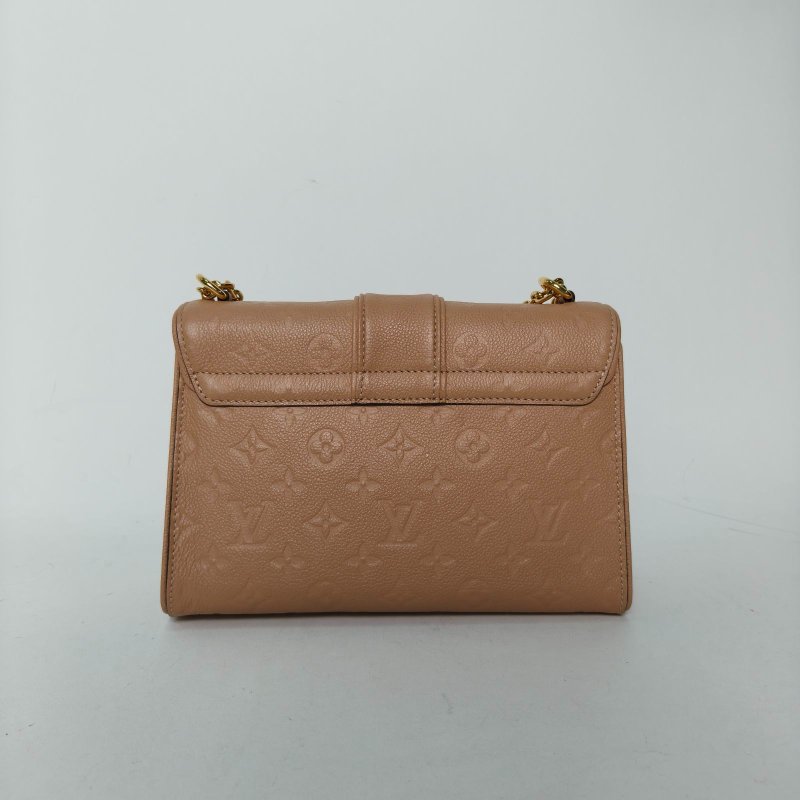 LOUIS VUITTON SaintSulpice小號25奶茶色牛皮金扣2017肩背包-2