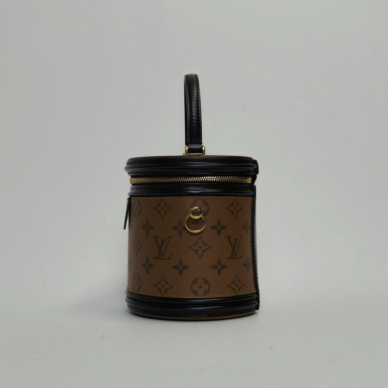 LOUIS VUITTON CANNES圓桶包拼色PVC2019老花肩背包-1