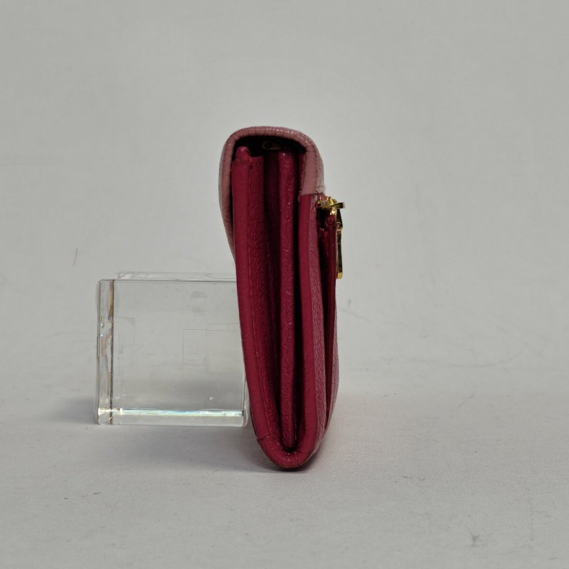 MIU MIU 拼色牛皮長款錢包肩背包-3