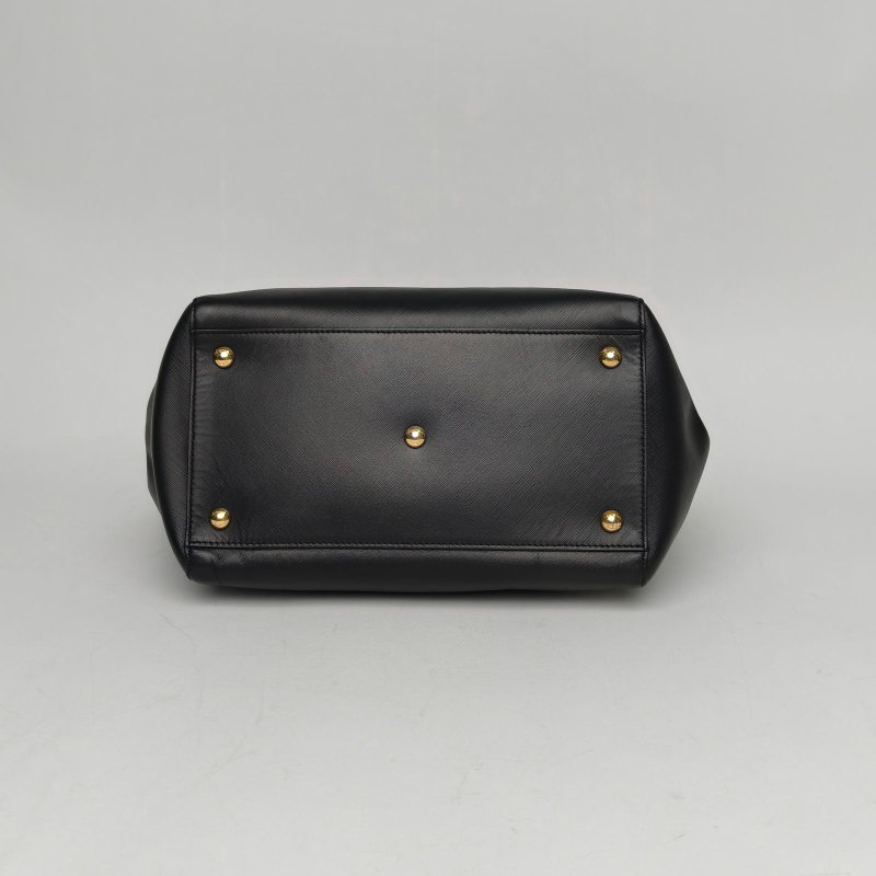 Salvatore Ferragamo 黑色牛皮蝴蝶結單肩包肩背包-4