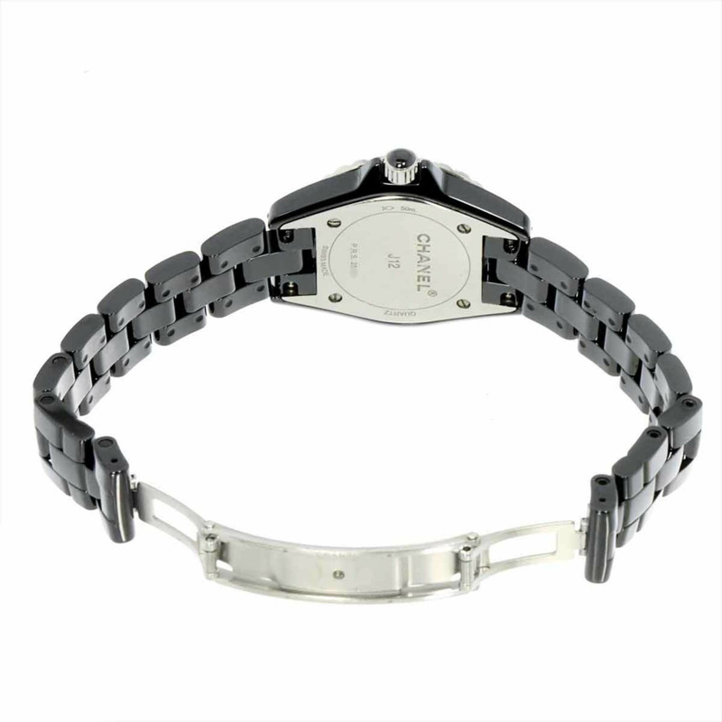 香奈兒 J12 29毫米 H2569 女士腕錶，鑲嵌8顆鑽石，黑色陶瓷錶殼，石英機芯-3