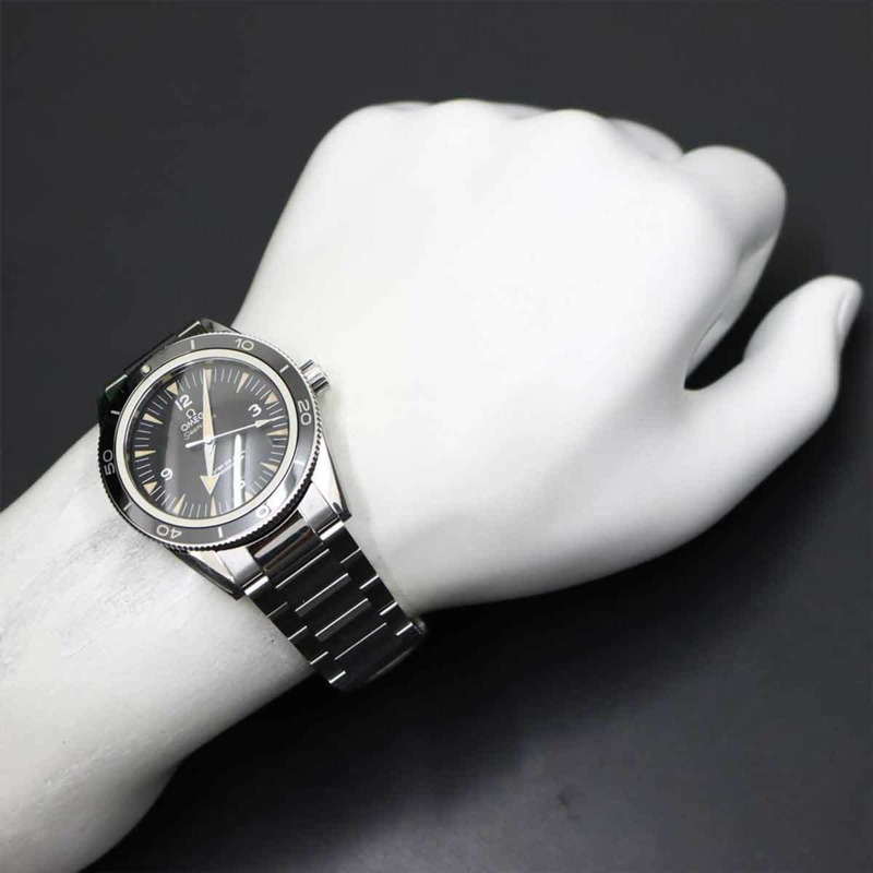 歐米茄海馬300米至臻同軸腕錶 233 30 41 21 01 001 天文台認證男士腕錶 黑色自動上鍊-3