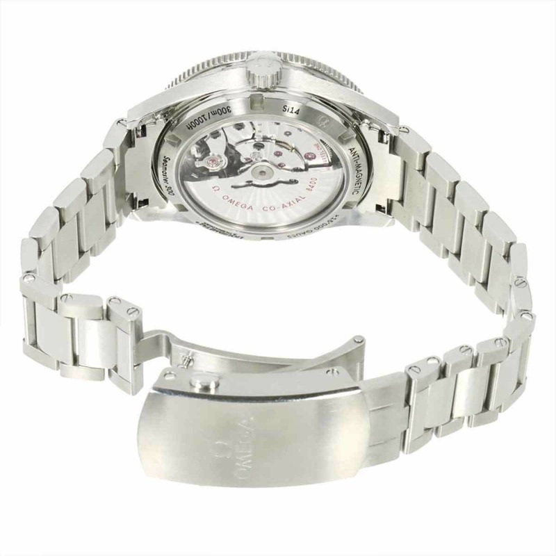 歐米茄海馬300米至臻同軸腕錶 233 30 41 21 01 001 天文台認證男士腕錶 黑色自動上鍊-4