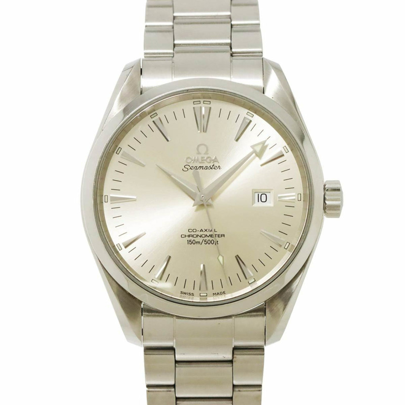 歐米茄海馬系列Aqua Terra同軸2503 30男士腕錶，附日期顯示，銀色，自動機械錶-0