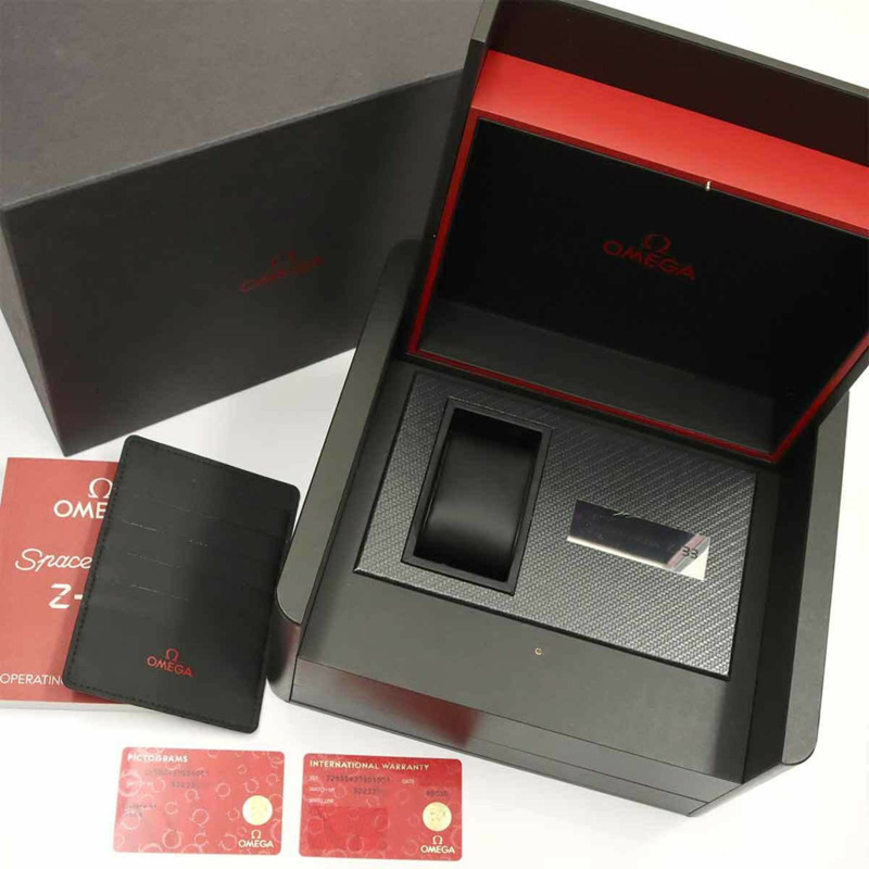 歐米茄超霸系列太空大師Z-33 325 90 43 79 01 001 數位類比雙顯男士腕錶，黑色石英錶-1