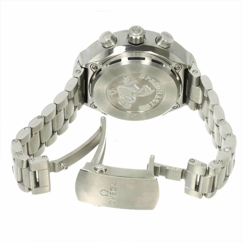 歐米茄超霸系列太空大師Z-33 325 90 43 79 01 001 數位類比雙顯男士腕錶，黑色石英錶-4