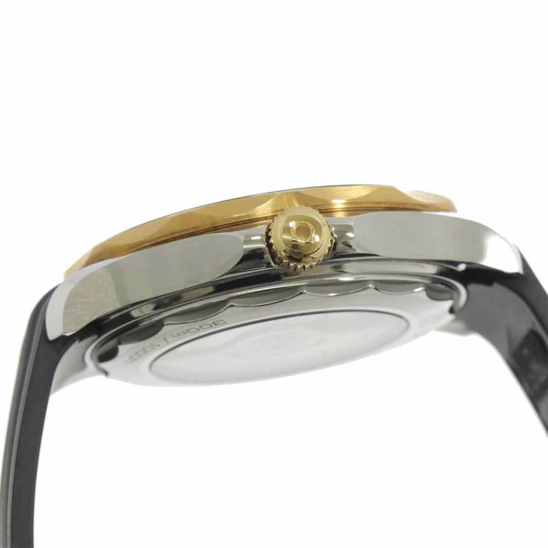 歐米茄海馬系列300公尺潛水錶，同軸至臻天文台認證，雙色錶款，型號210 22 42 20 01 001，男士腕錶，附日期顯示，18K白金錶殼，自動上鍊-5