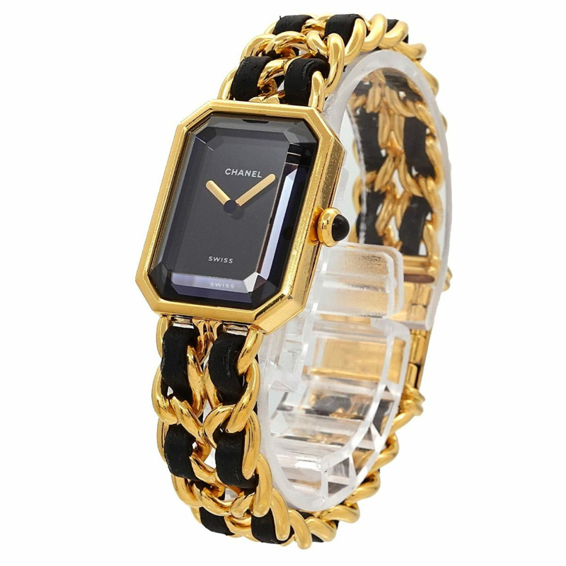 香奈兒 (CHANEL) Premiere 女士腕錶，M 碼，H0001，黑金配色，石英機芯-1