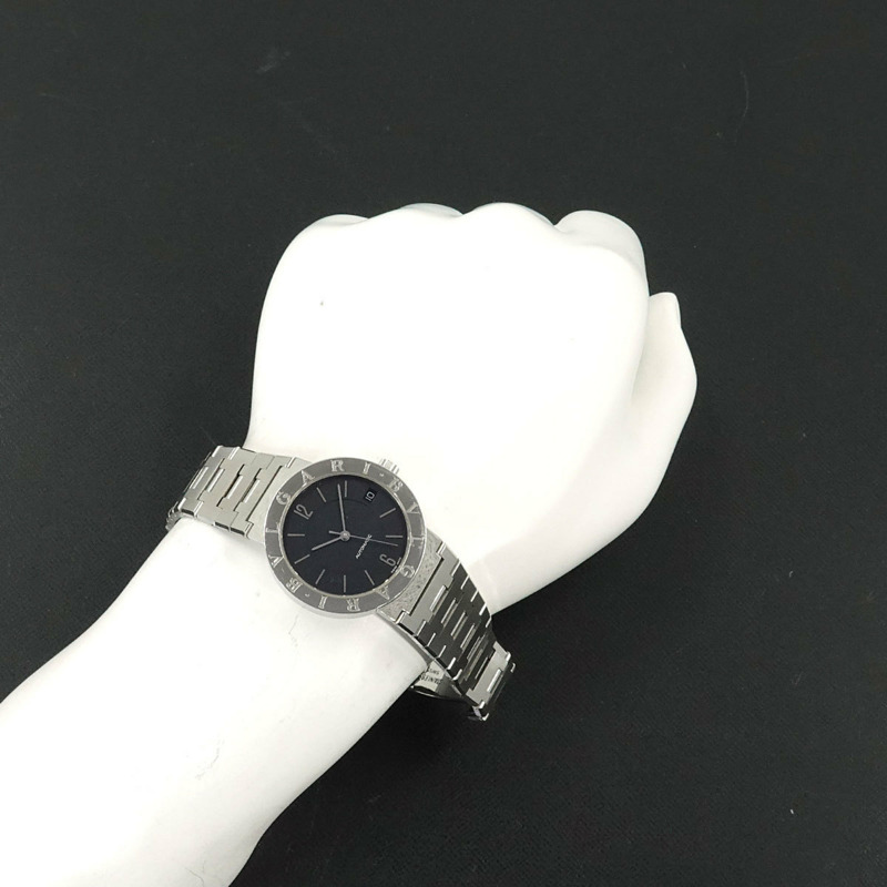 寶格麗 BB33SSD 自動男士腕錶,附日期顯示,藍色自動機芯-3