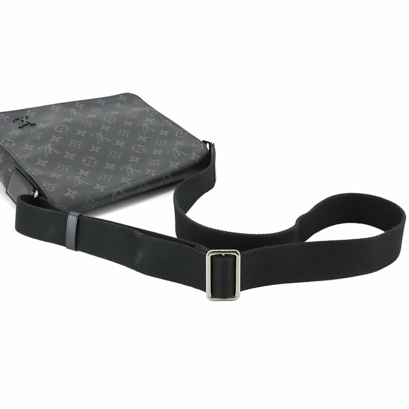 路易威登 Monogram Eclipse District PM NM 單肩包,黑色,M44000-4